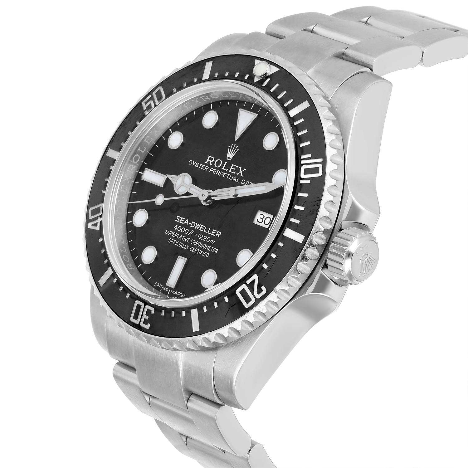 Rolex Sea-Dweller 40mm Oyster 4000 - 116600 Stainless Steel Watch Black Dial - Image 6