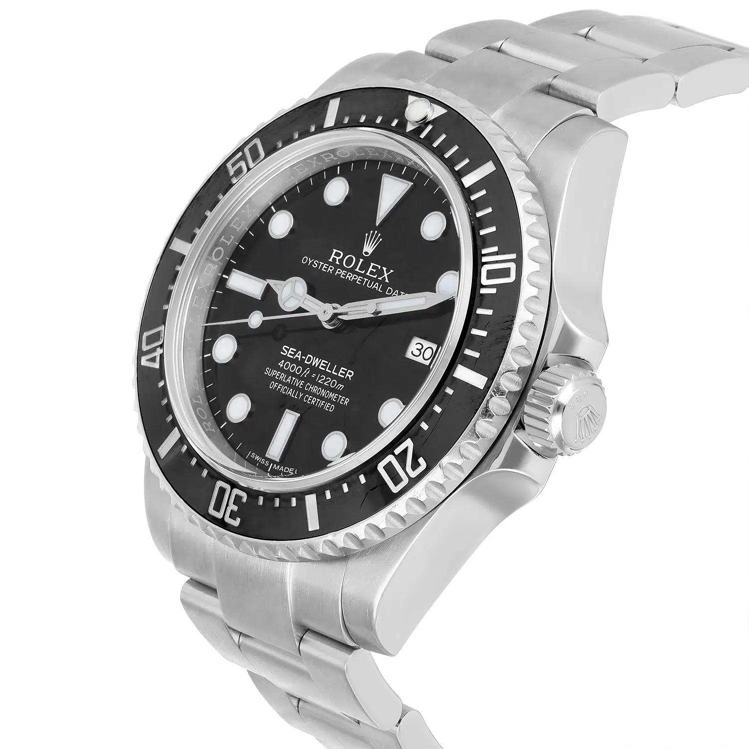 Rolex Sea-Dweller 4000 Oyster - 116600 Stainless Steel Watch Black Dial  40mm – image 6