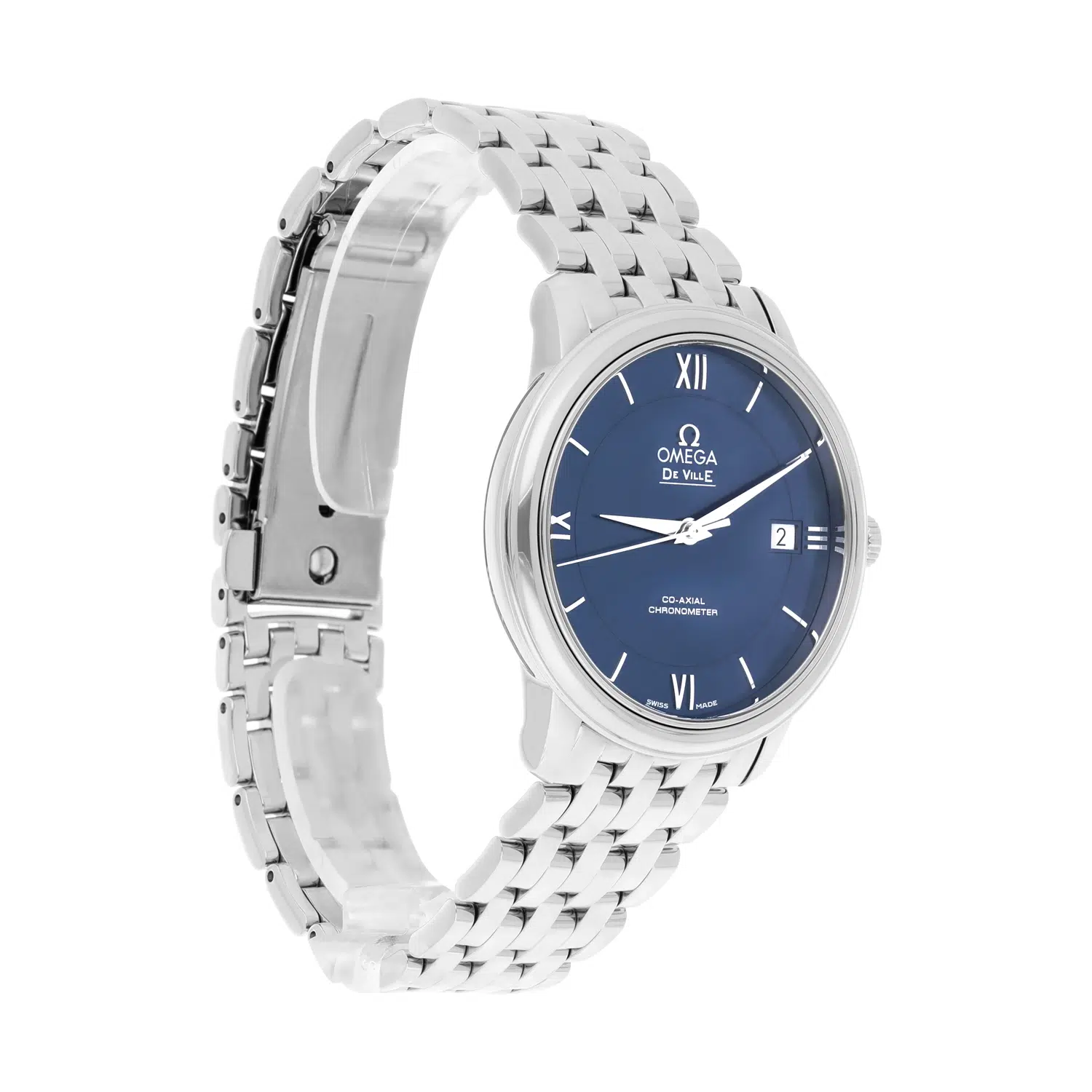 Omega De Ville Prestige 424.10.37.20.03.001 Blue Dial Stainless Steel Watch – image 6