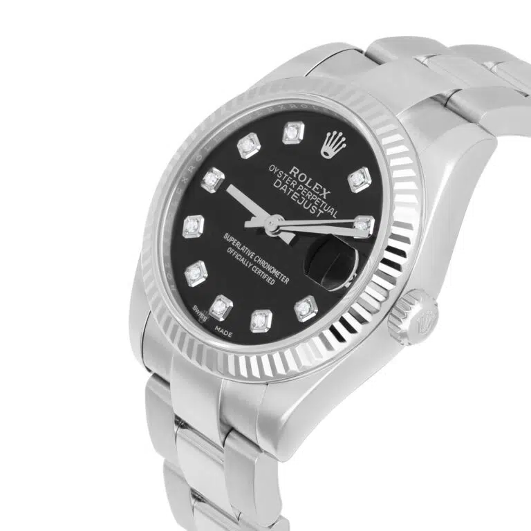 Rolex Datejust 31mm 178274-0058 Black Diamond Dial Oyster Watch – image 3