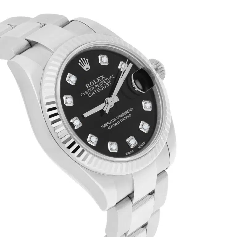 Rolex Datejust 31mm 178274-0058 Black Diamond Dial Oyster Watch – image 5