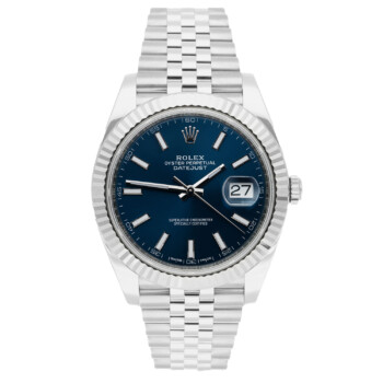 Rolex Datejust 41mm Blue Index Dial Stainless Steel Jubilee Watch 126334-0002 – 2017