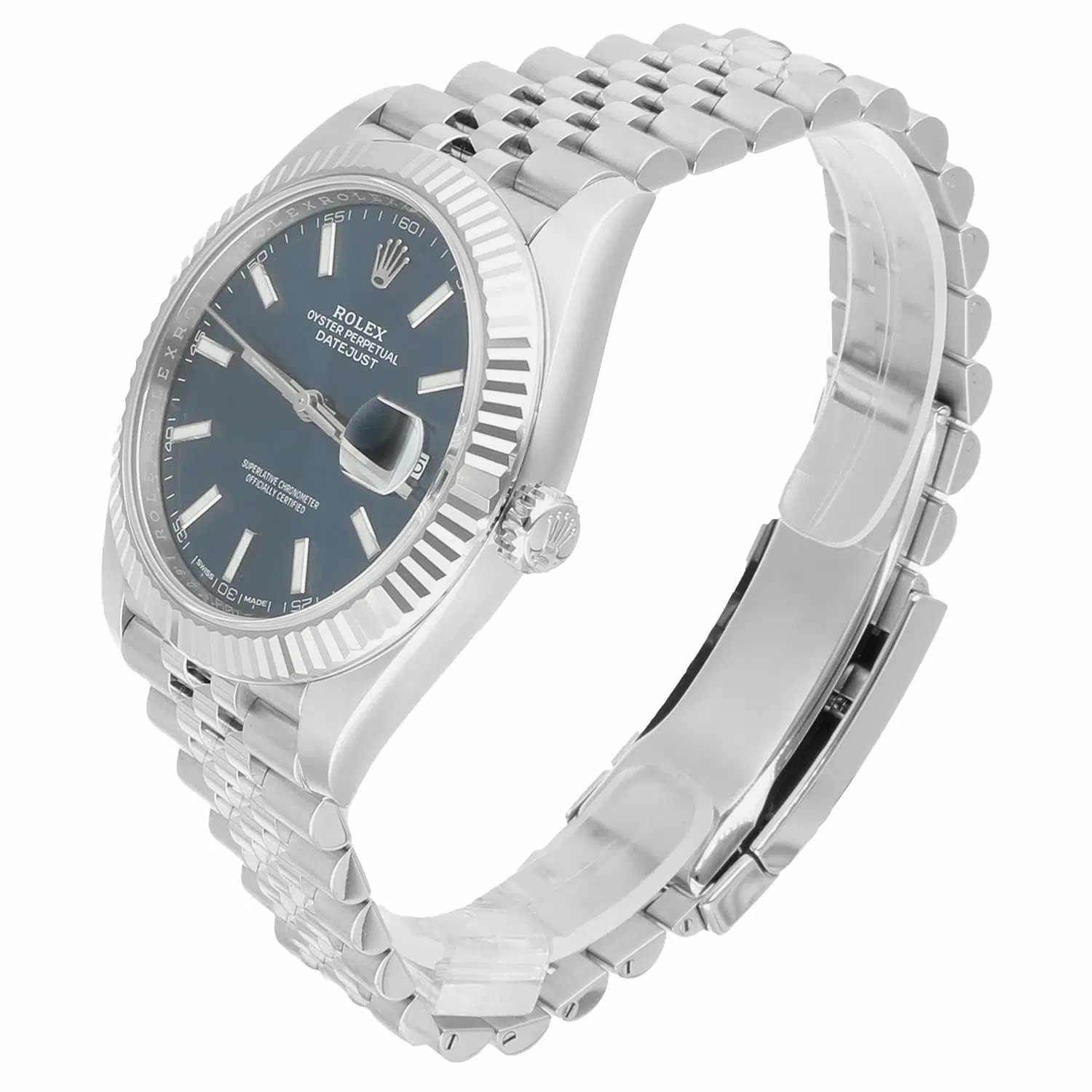 Rolex Datejust 41mm Blue Index Dial Stainless Steel Jubilee Watch 126334-0002 - 2017 – image 5