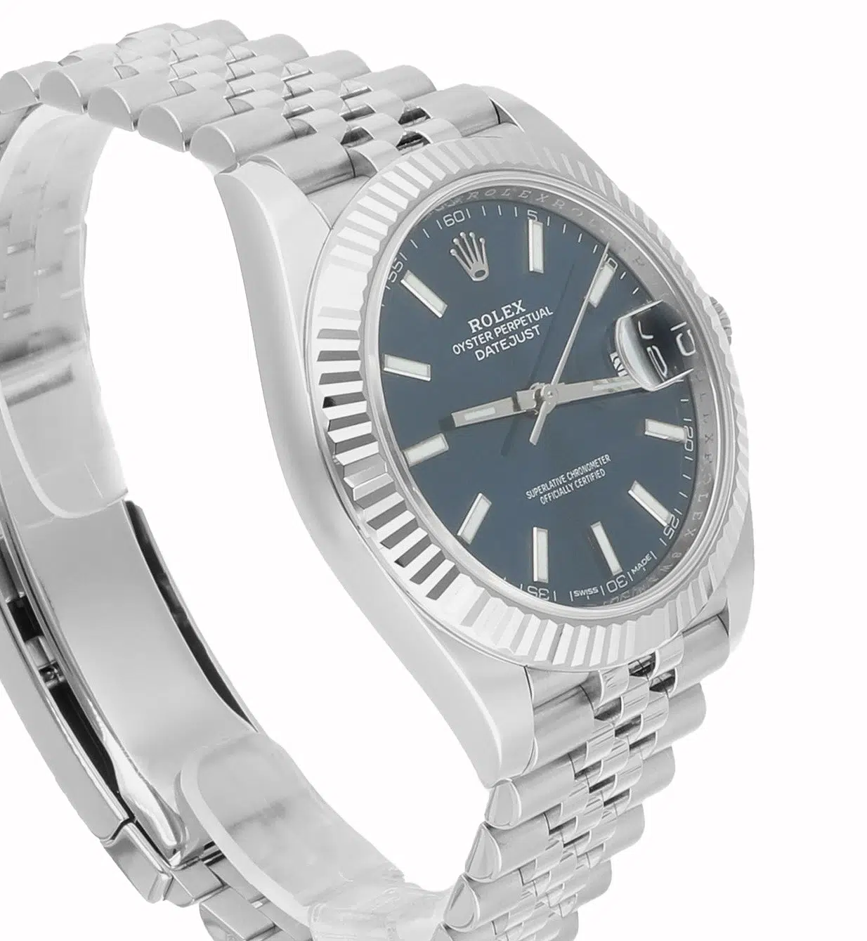 Rolex Datejust 41mm Blue Index Dial Stainless Steel Jubilee Watch 126334-0002 - 2017 – image 4