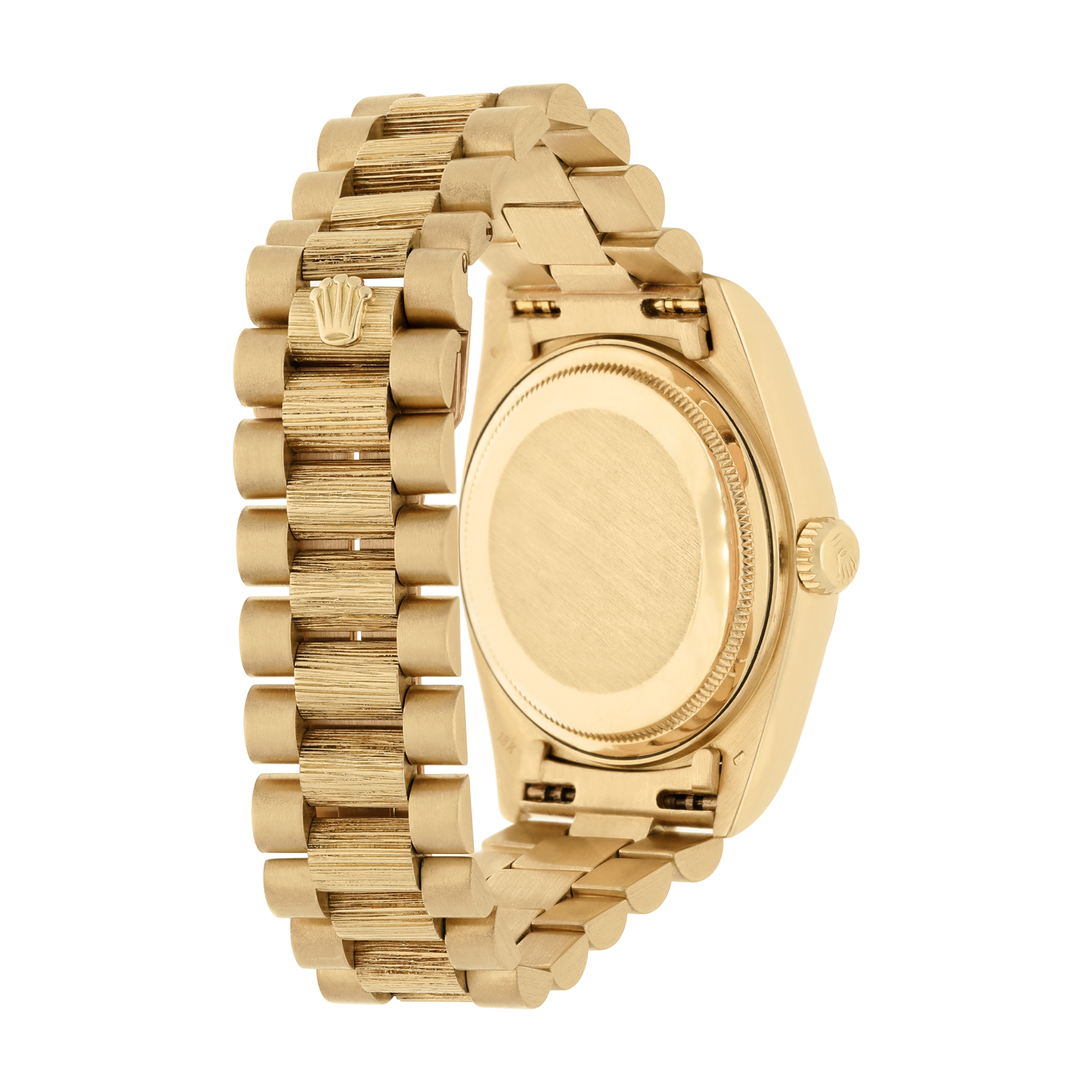 Rolex Day-Date 18238 36mm 18K Yellow Gold Watch Diamond Bezel Champagne Diamond Dial - Image 7