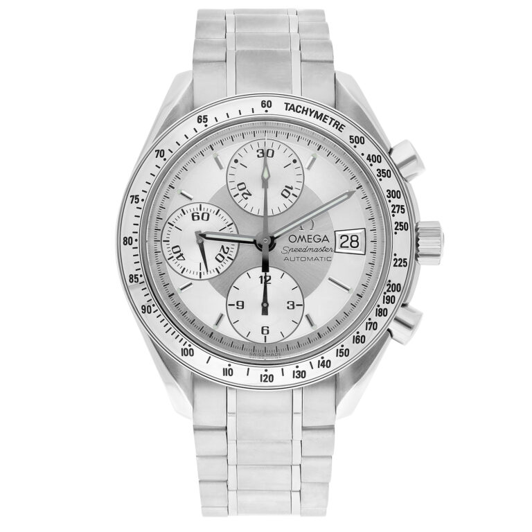 Omega Speedmaster 39mm 3513.00 chronograph stainless steel watch, silver dial