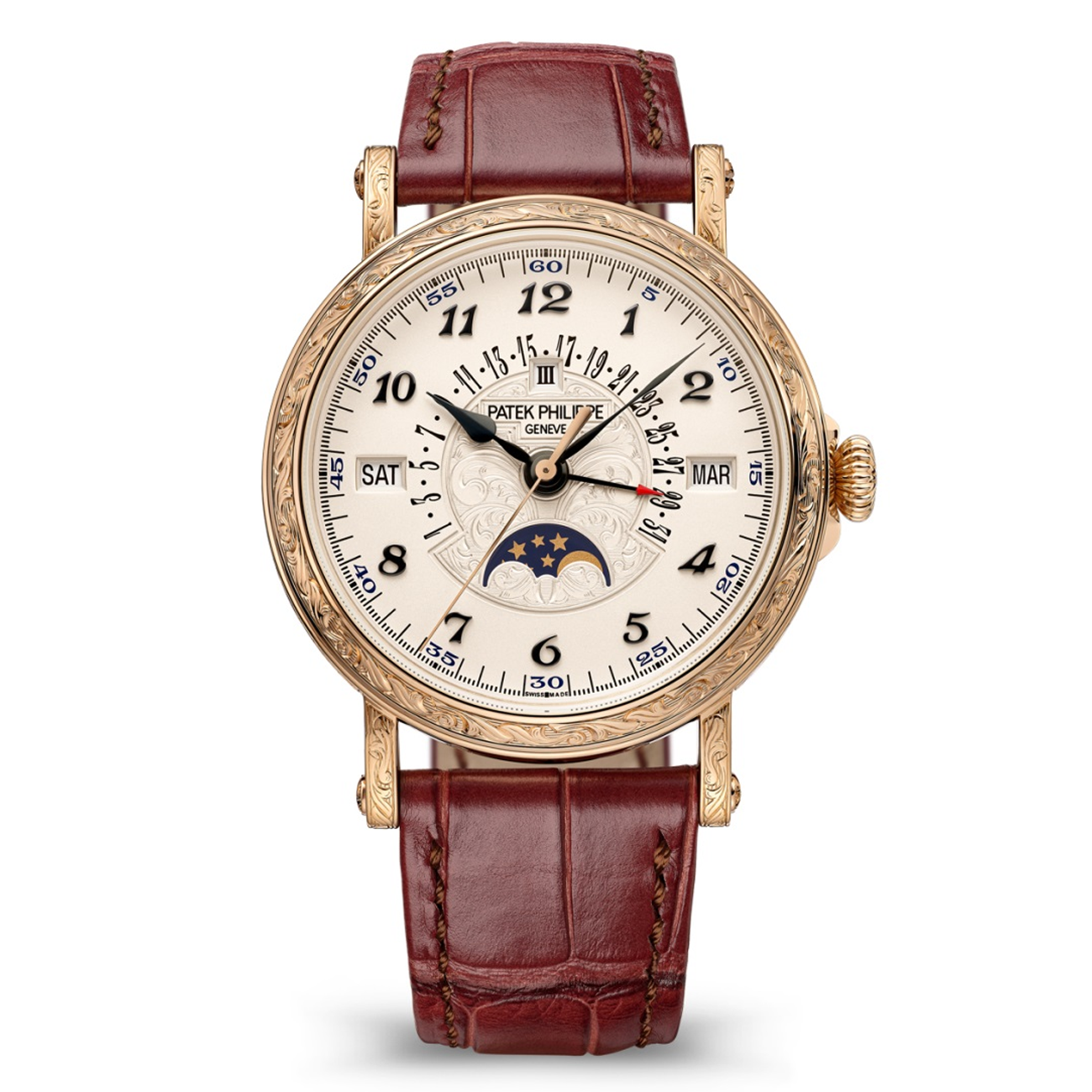 Patek Philippe Grand Complications 5160/500R-001 Silvery opaline Dial Rose Gold- Self-winding Watch