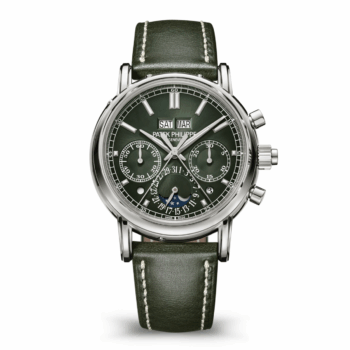 Patek Philippe Grand Complications 5204G-001 Olive Green Sunburst Dial White Gold
