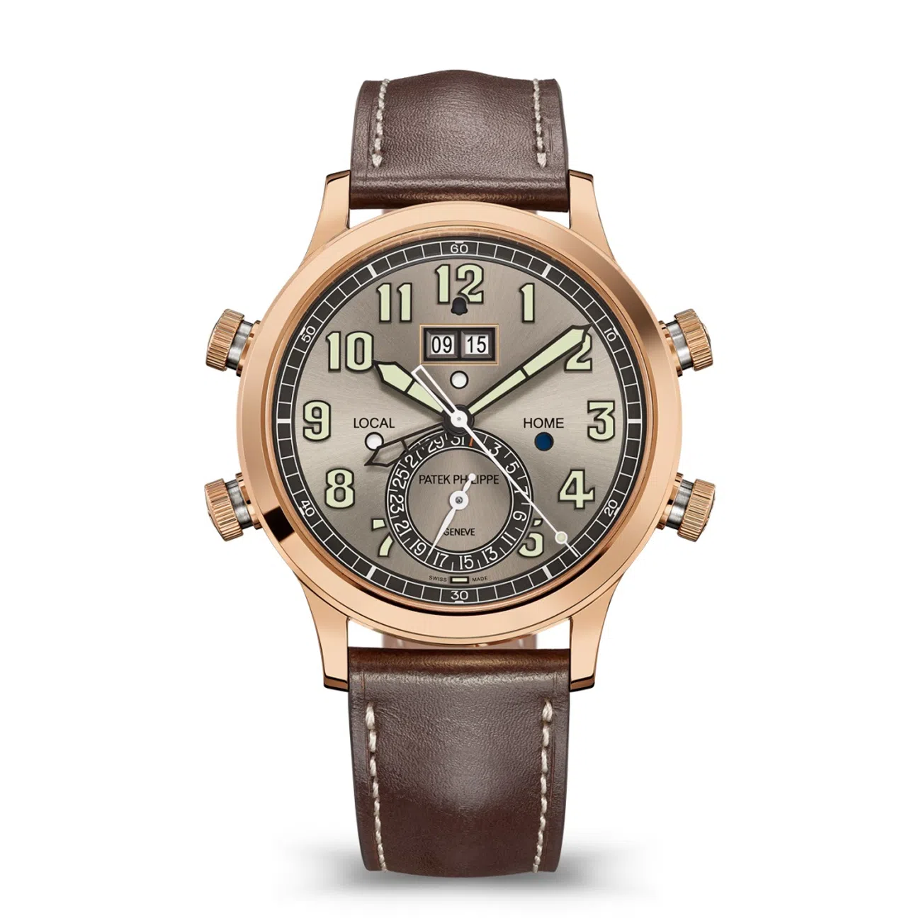 Patek Philippe Grand Complications 5520RG-001 Gray sunburst Dial Rose/white gold- Self-winding Watch