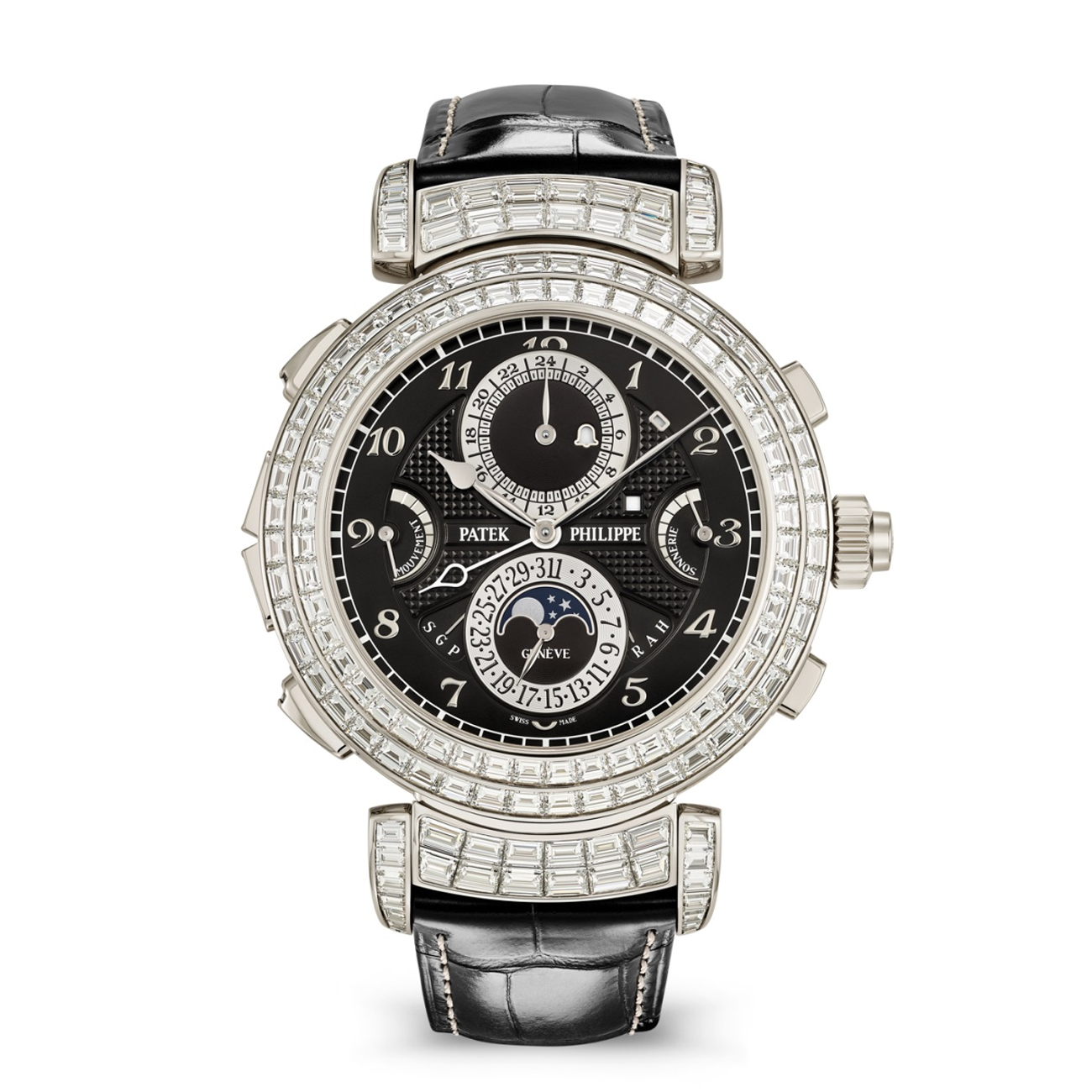Patek Philippe Grand Complications 6300/400G-001 Black Dial White gold Watch