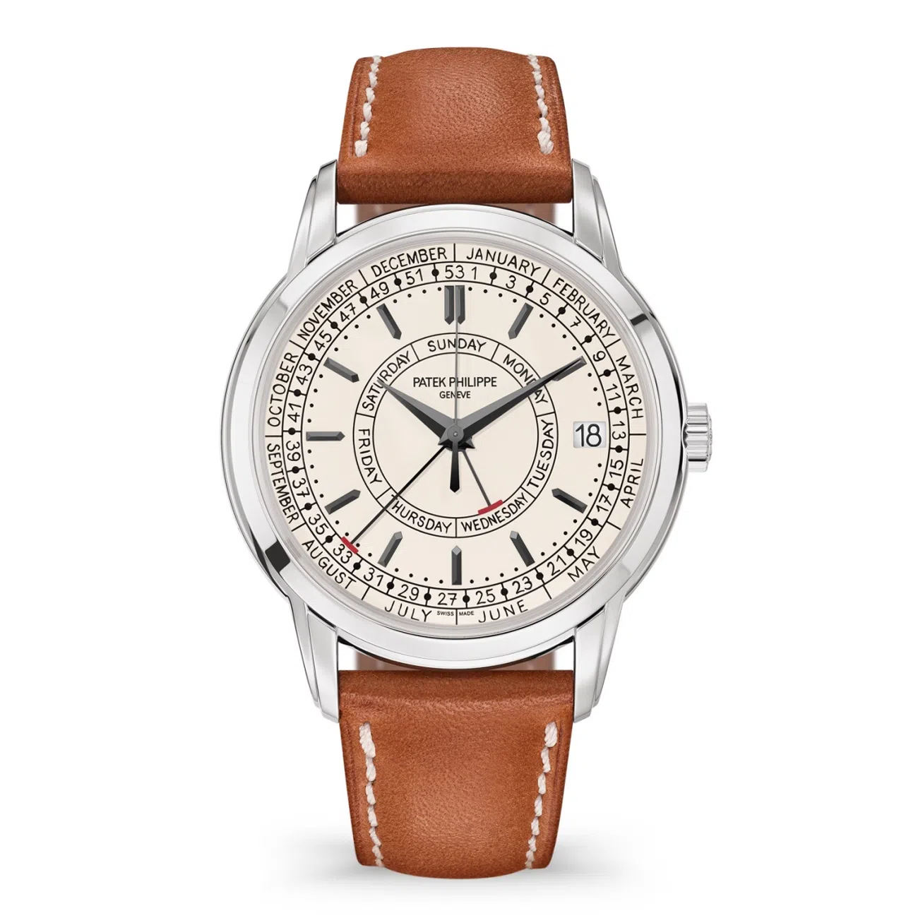 Patek Philippe Complications 5212A-001 Silvery Opaline Dial Stainless Steel- Self-winding Watch
