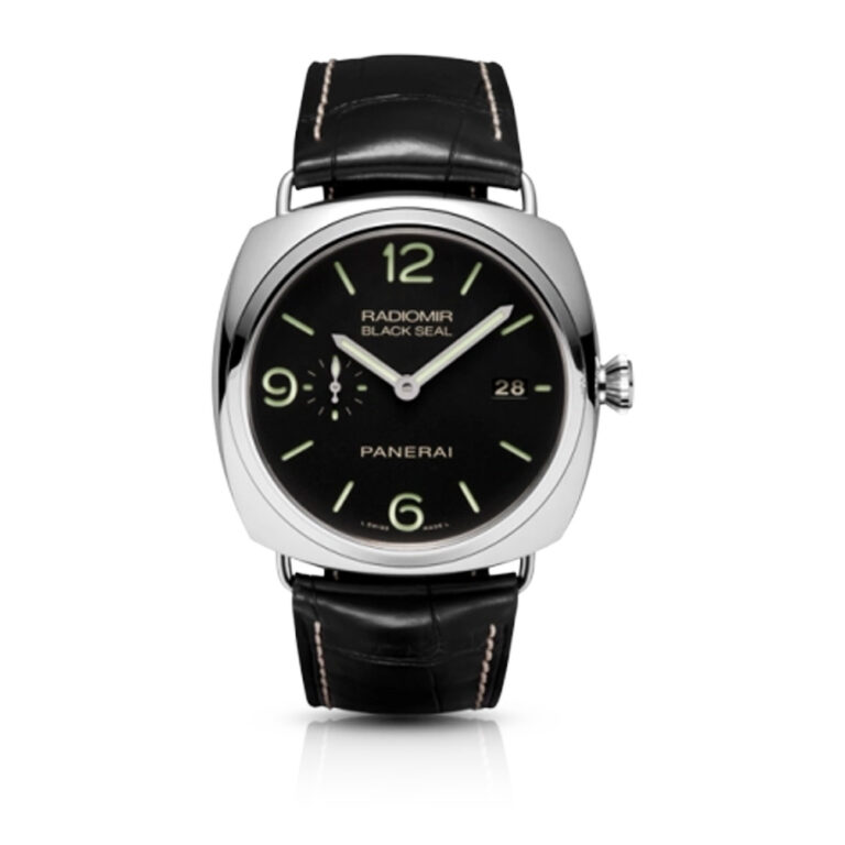 Panerai Radiomir PAM00388 Black Seal Date Stainless Steel With Black Leather Watch