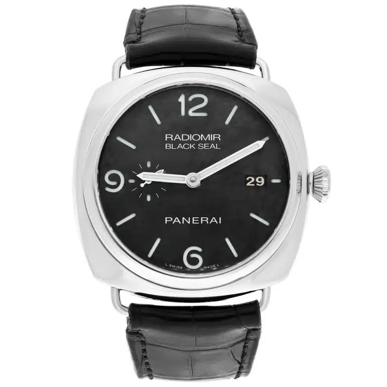 Panerai Radiomir PAM00388 Black Seal Date Stainless Steel With Black Leather Watch – image 2