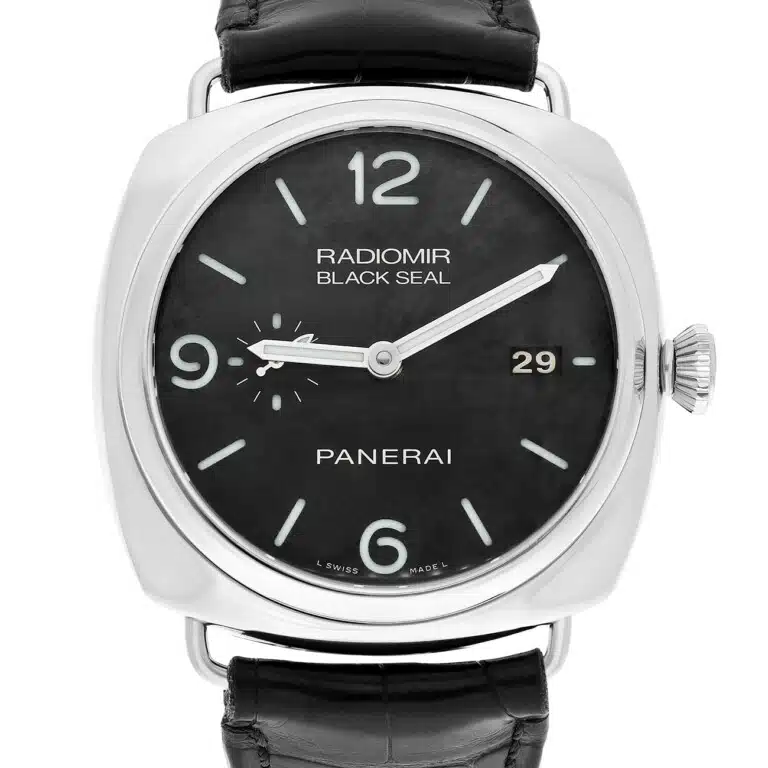 Panerai Radiomir PAM00388 Black Seal Date Stainless Steel With Black Leather Watch – image 3