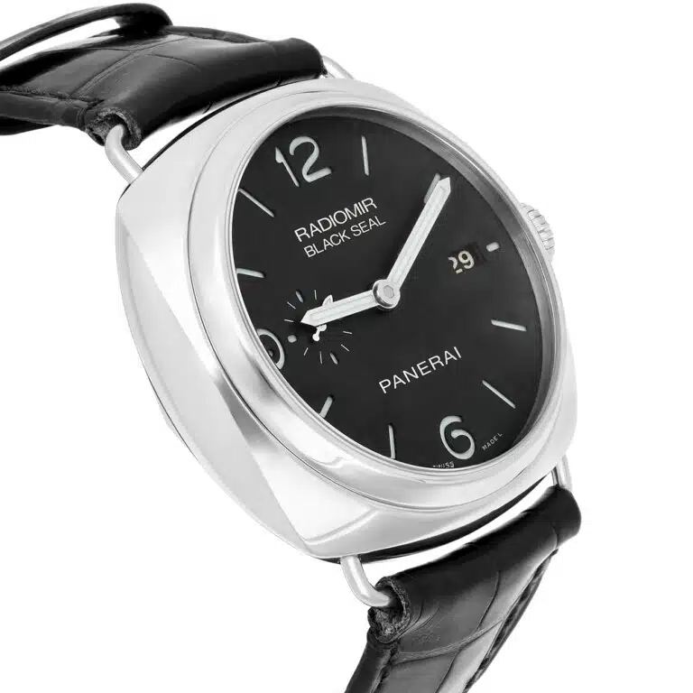 Panerai Radiomir PAM00388 Black Seal Date Stainless Steel With Black Leather Watch – image 5