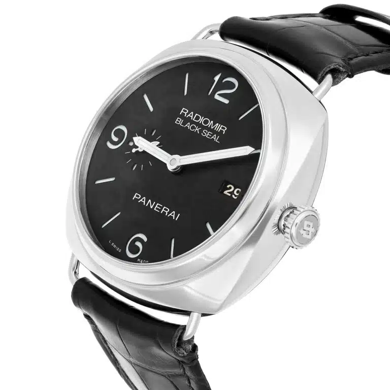 Panerai Radiomir PAM00388 Black Seal Date Stainless Steel With Black Leather Watch – image 7