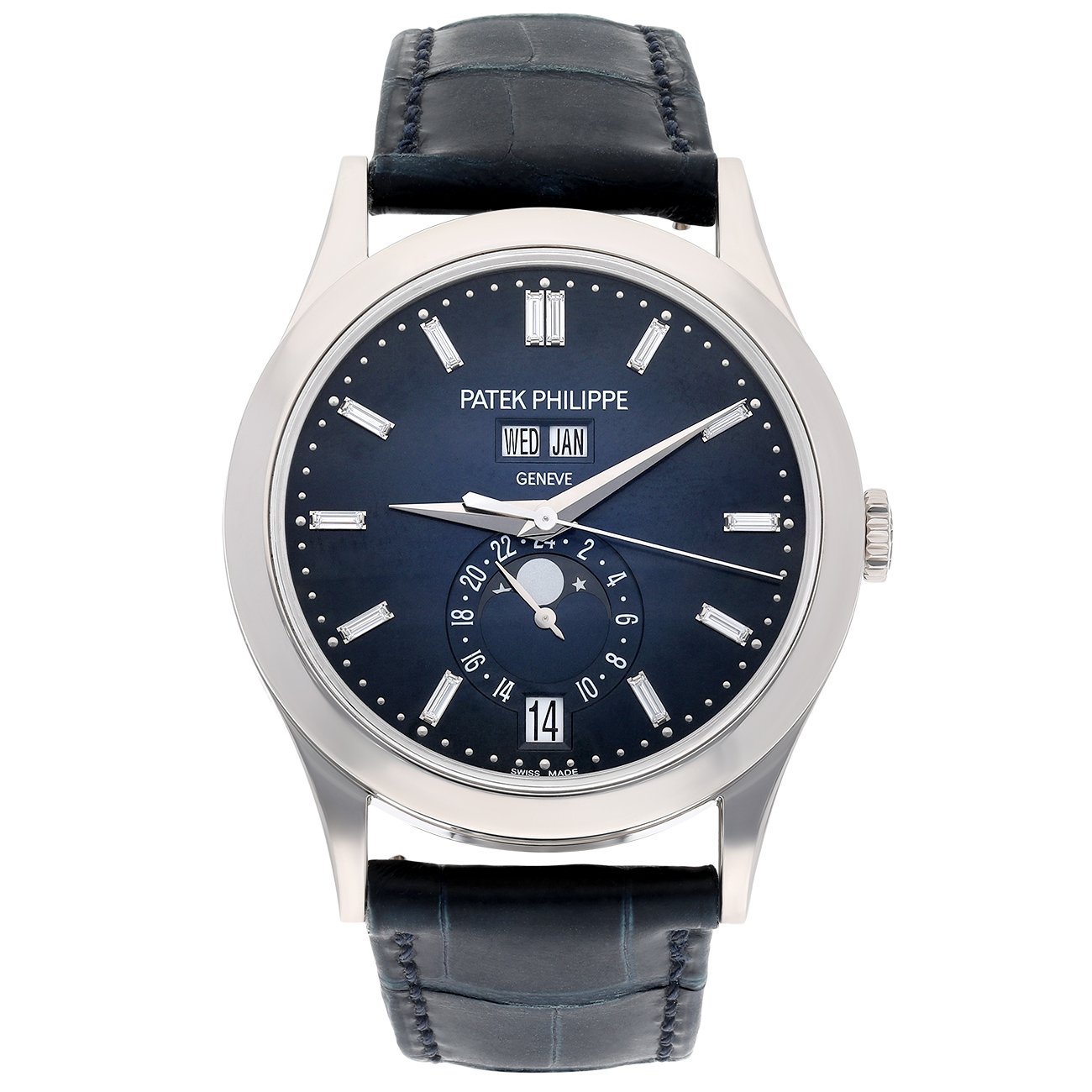 Patek Philippe Complications 5396G-017 Blue Dial White Gold- Self-Winding