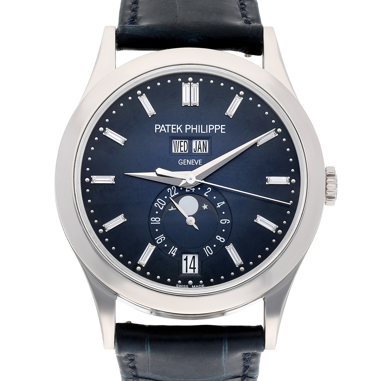 Patek Philippe Complications 5396G-017 Blue Dial White Gold- Self-Winding