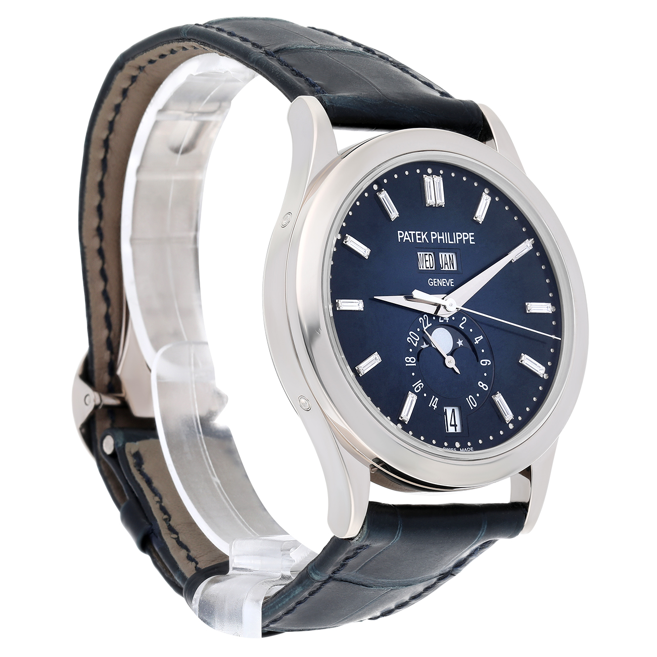 Patek Philippe Complications 5396G-017 Blue Dial White Gold- Self-Winding