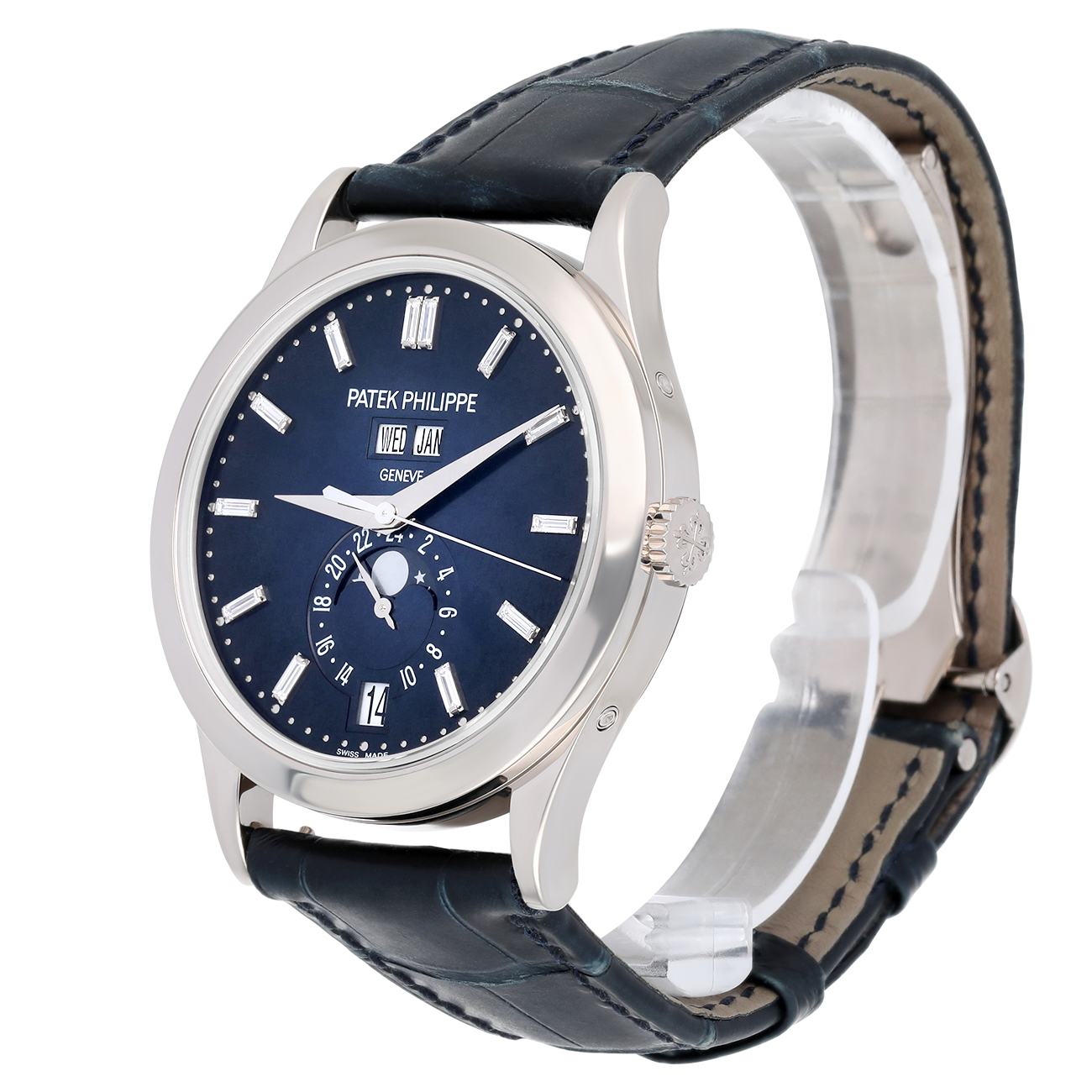 Patek Philippe Complications 5396G-017 Blue Dial White Gold- Self-Winding