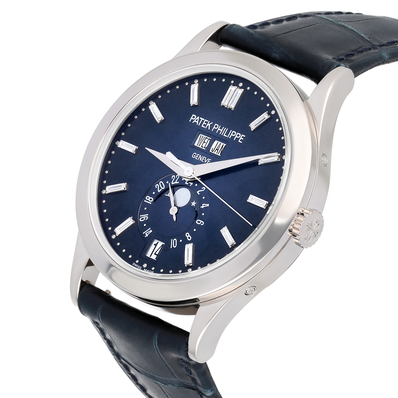 Patek Philippe Complications 5396G-017 Blue Dial White Gold- Self-Winding
