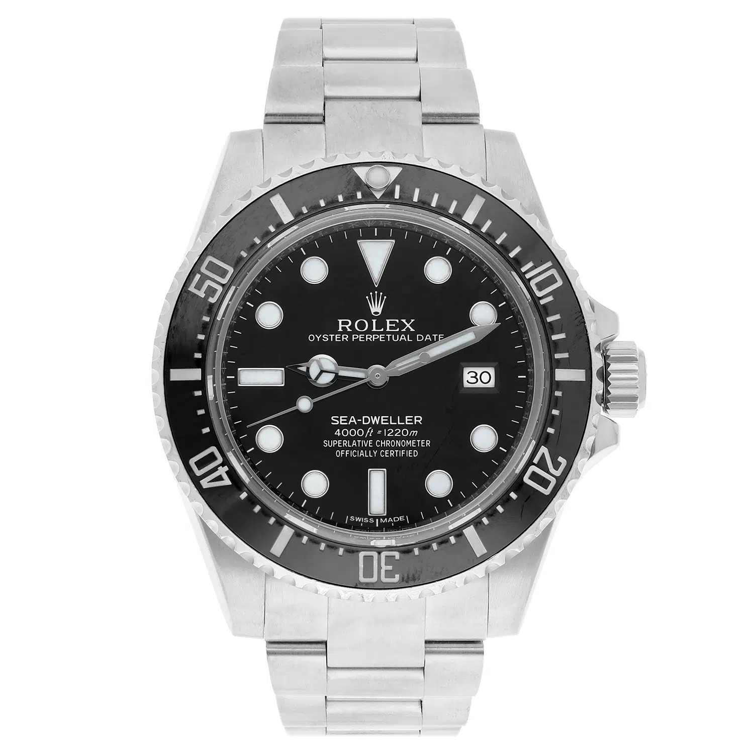 Rolex Sea-Dweller 4000 Oyster - 116600 Stainless Steel Watch Black Dial  40mm