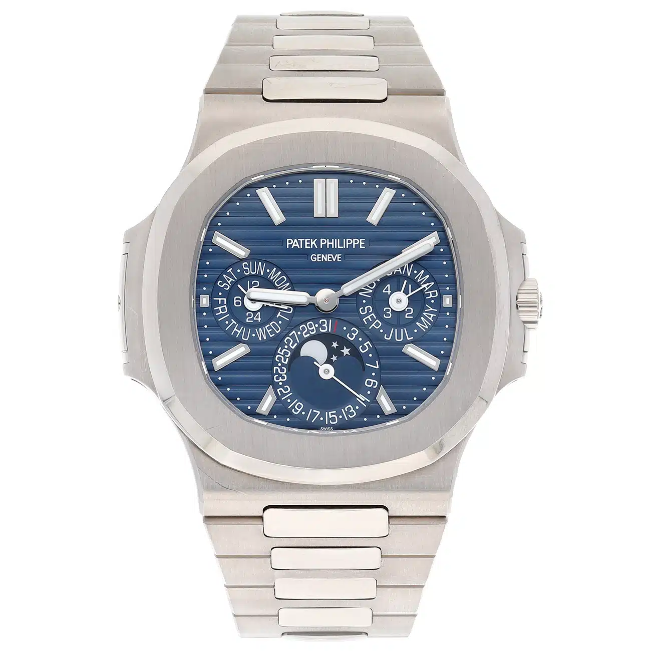 Patek Philippe Nautilus 5740/1G-001 Blue Sunburst Dial White Gold – image 2