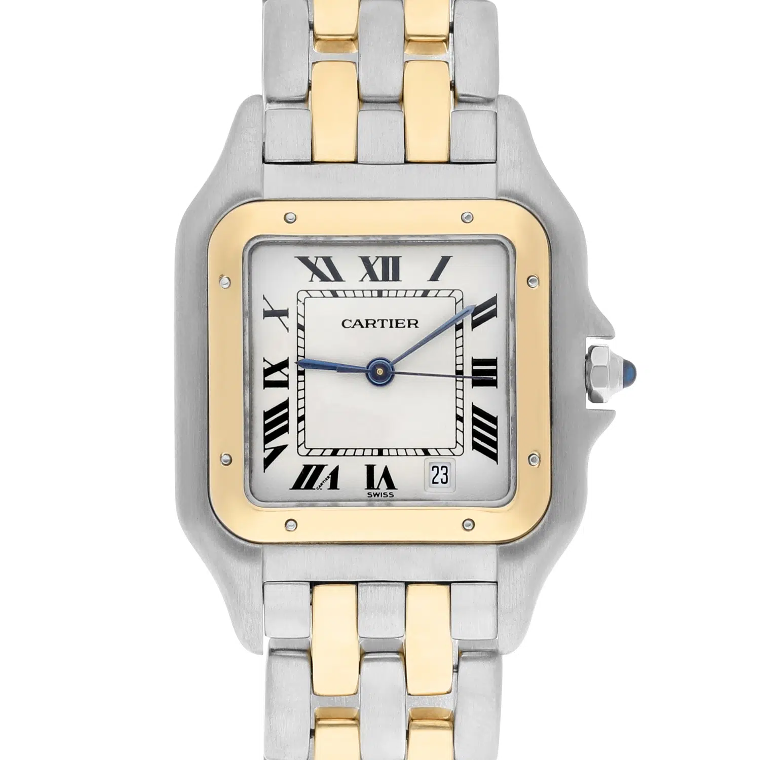 Cartier Panthère W25028B8 Silver Dial 18k Yellow Gold And Stainless Steel Watch – image 2