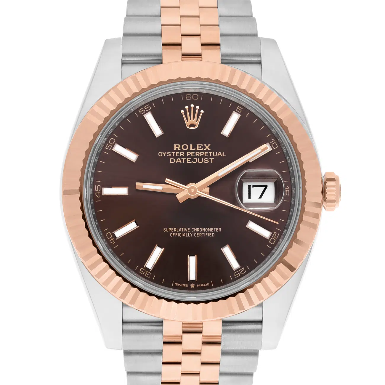 Rolex Datejust 126331-0002 41mm Jubilee Chocolate Dial Stainless Steel & Rose Gold Watch - 2025 – image 2