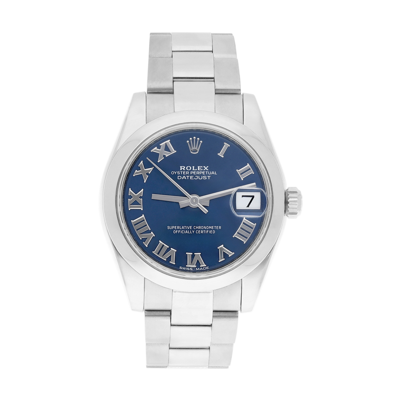 Rolex Datejust 178240 31mm Blue Roman Dial Stainless Steel Watch