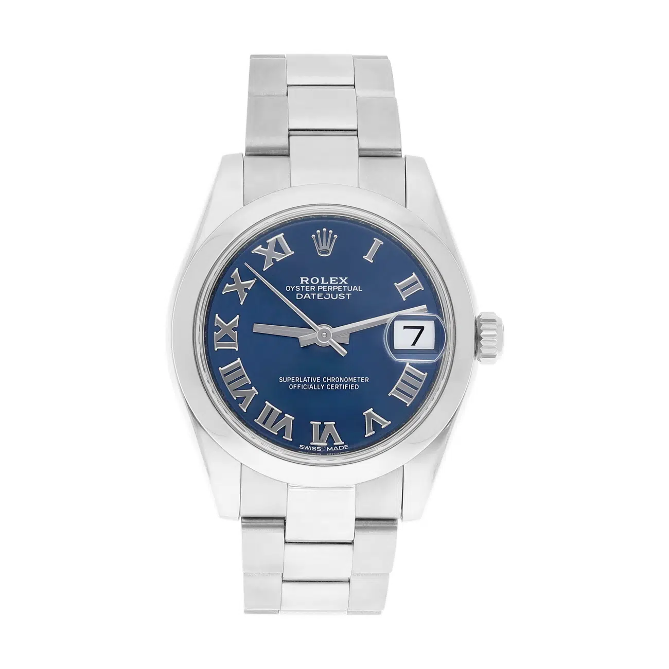 Rolex Datejust 178240 31mm Blue Roman Dial Stainless Steel Watch