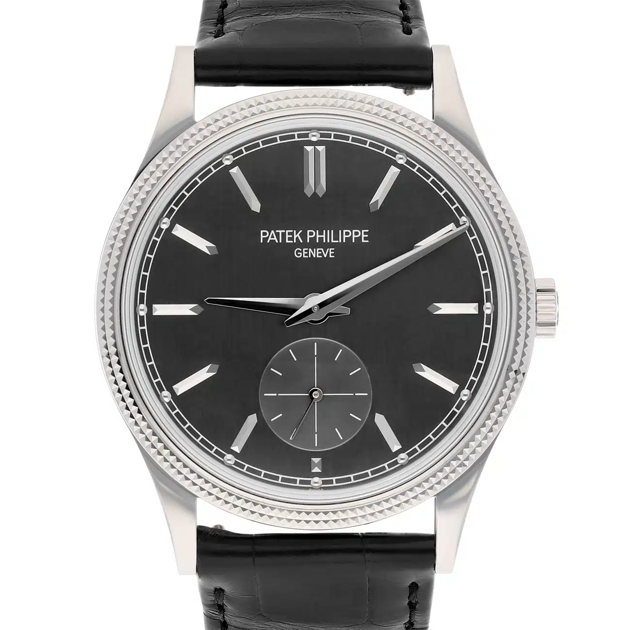 Patek Philippe Calatrava 6119G-001 White Gold Charcoal Gray Dial Watch – image 3