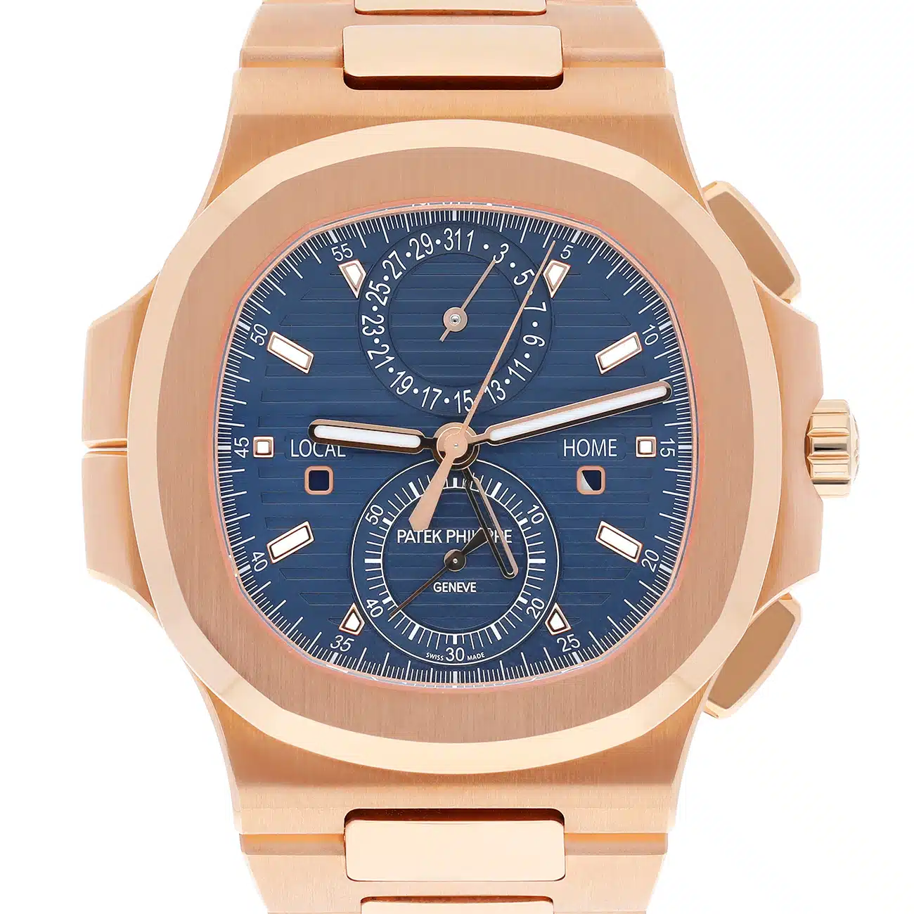 Patek Philippe Nautilus 5990/1R-001 Sunburst blue Dial Rose gold Watch – image 3