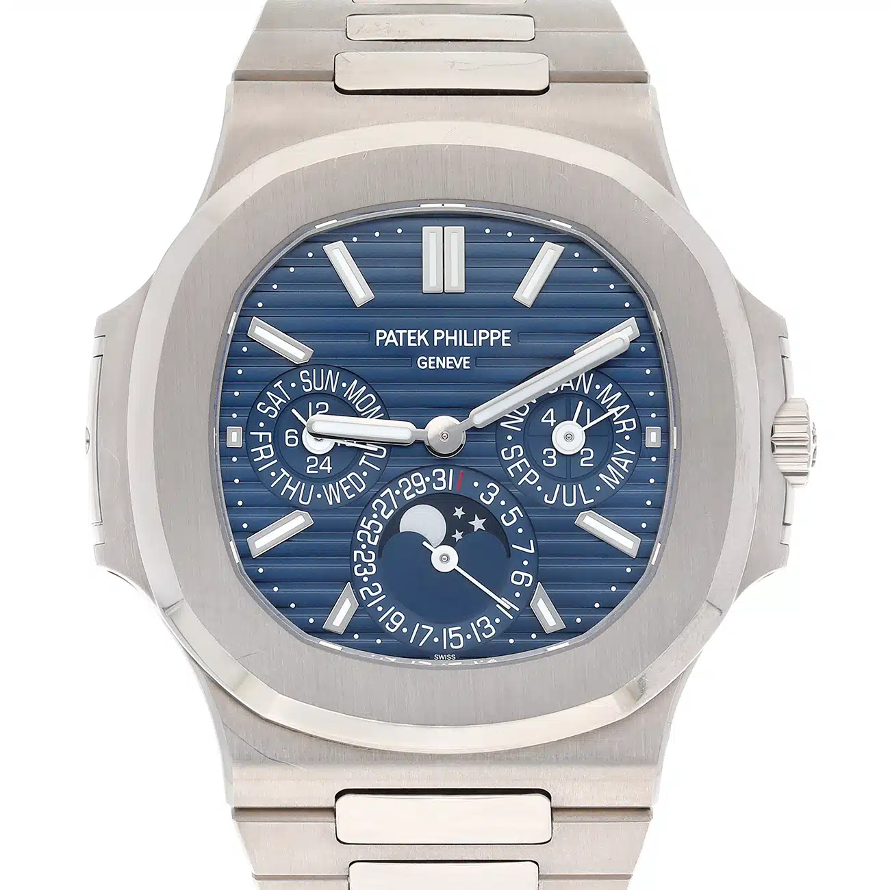 Patek Philippe Nautilus 5740/1G-001 Blue Sunburst Dial White Gold – image 3