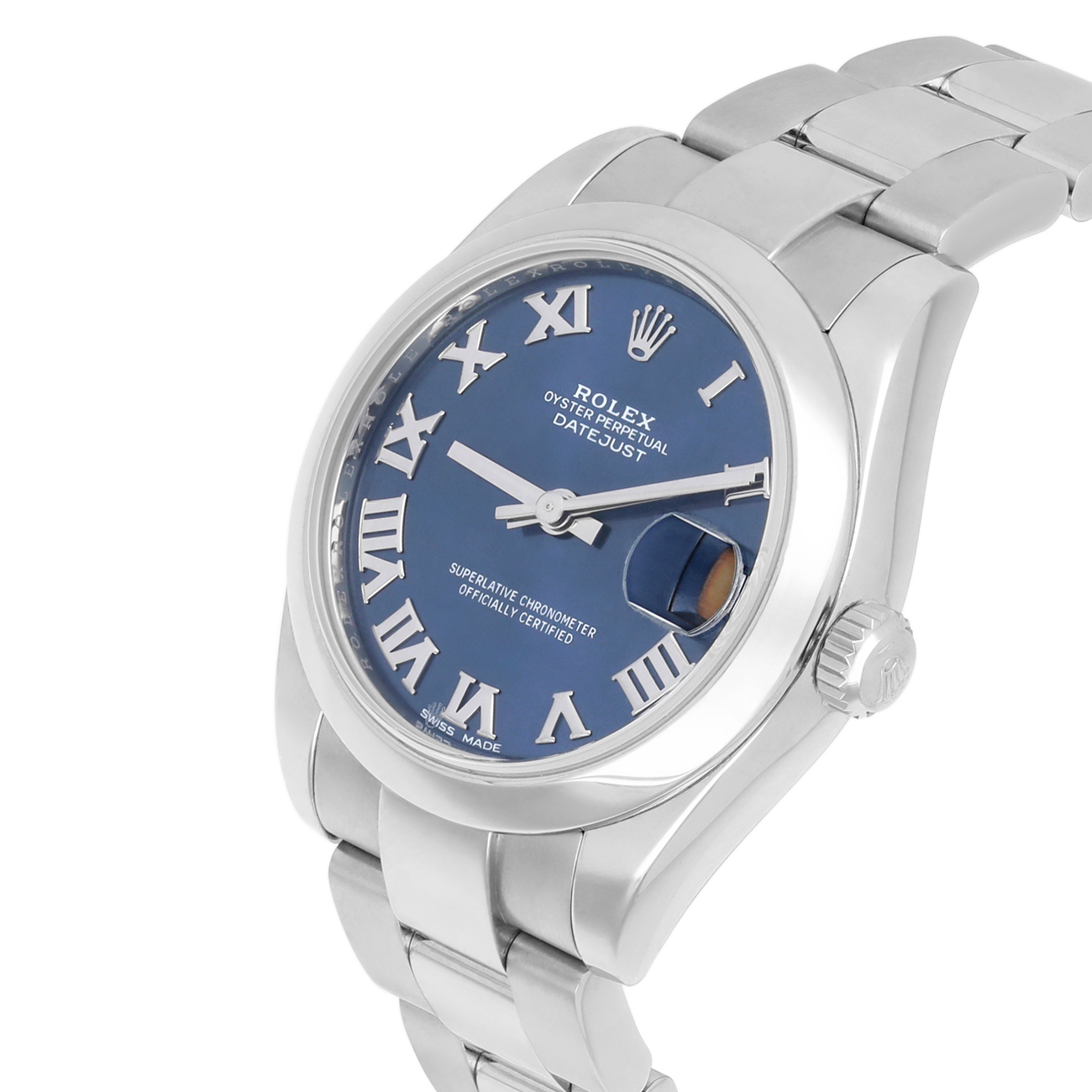 Rolex Datejust 178240 31mm Blue Roman Dial Stainless Steel Watch