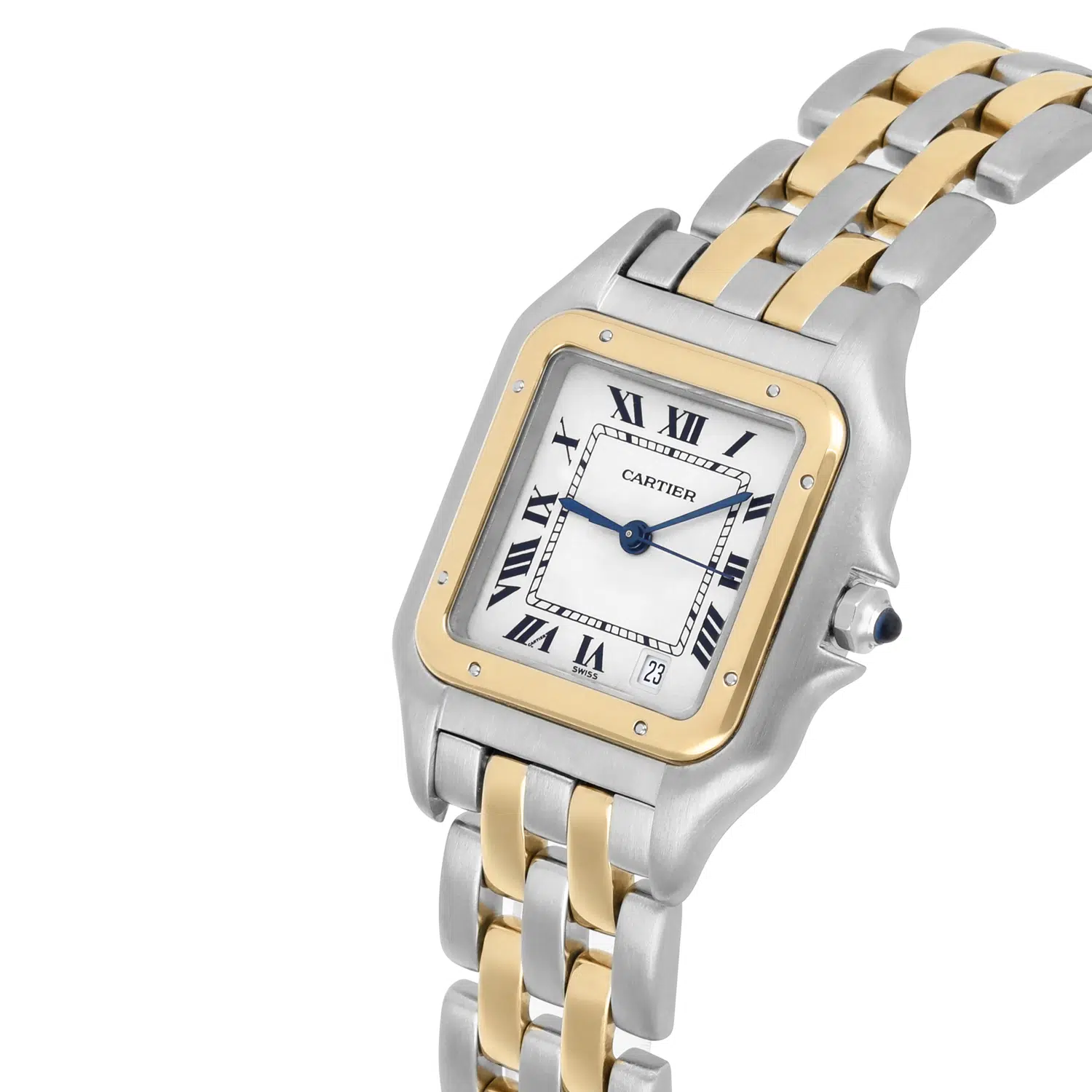 Cartier Panthère W25028B8 Silver Dial 18k Yellow Gold And Stainless Steel Watch – image 3