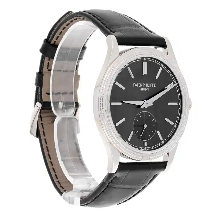 Patek Philippe Calatrava 6119G-001 White Gold Charcoal Gray Dial Watch – image 4