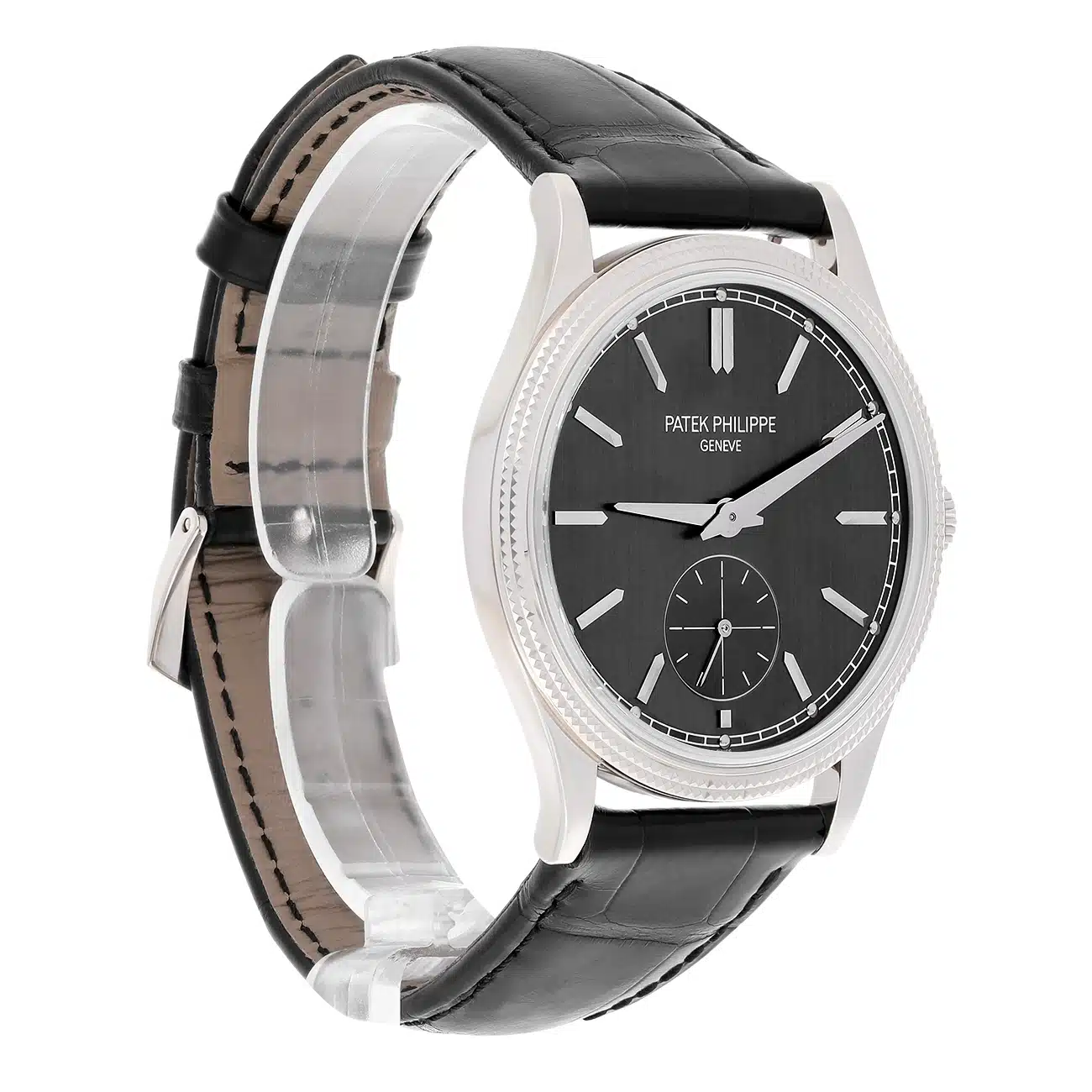 Patek Philippe Calatrava 6119G-001 White Gold Charcoal Gray Dial Watch – image 4