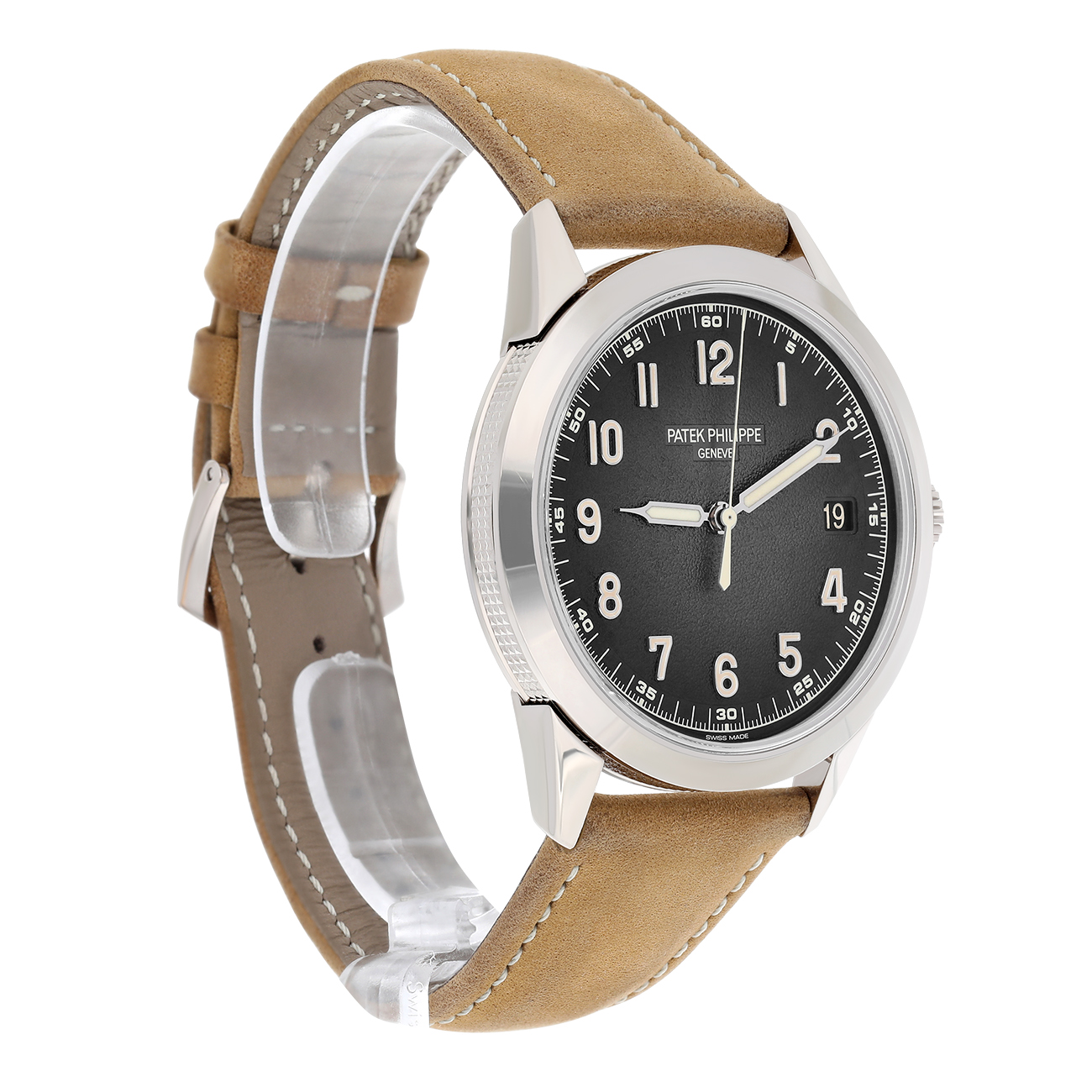 Patek Philippe Calatrava 5226G-001 Textured charcoal gray Dial White gold Watch