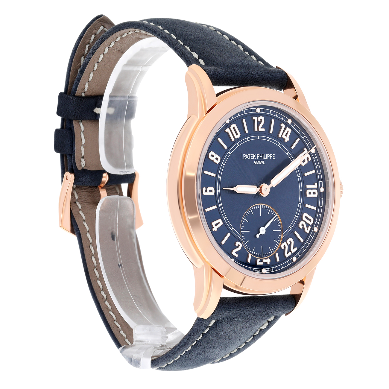 Patek Philippe Complications 5224R-001 Blue Dial Rose Gold Watch New 2025 with Box and Papers