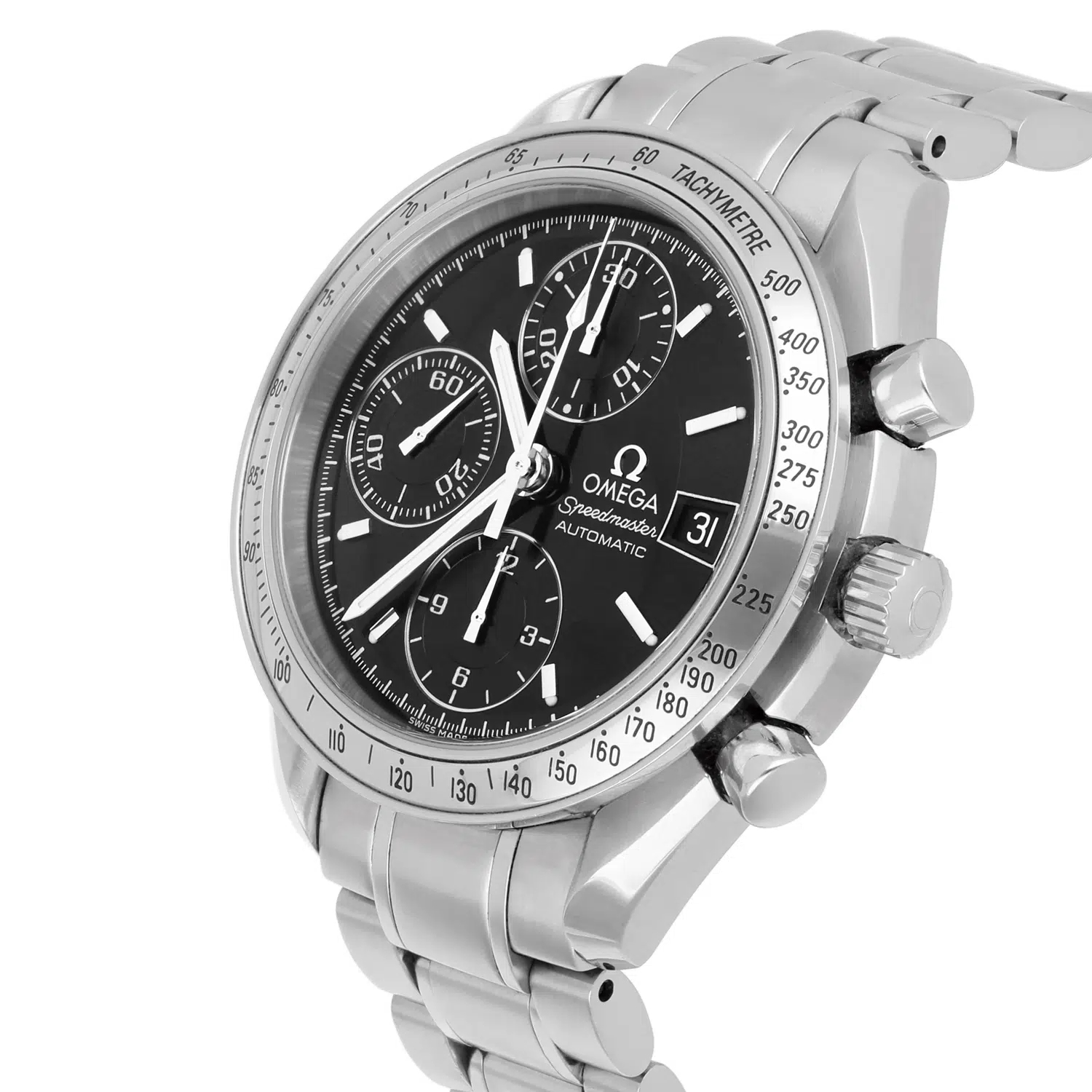 Omega Speedmaster Chronograph 3513.50.00 Black Dial Stainless Steel Watch – image 3