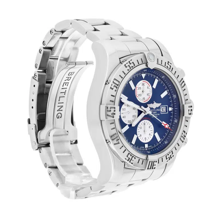 Breitling Super Avenger II A13371111C1A1 Blue Dial Stainless Steel Watch – image 3