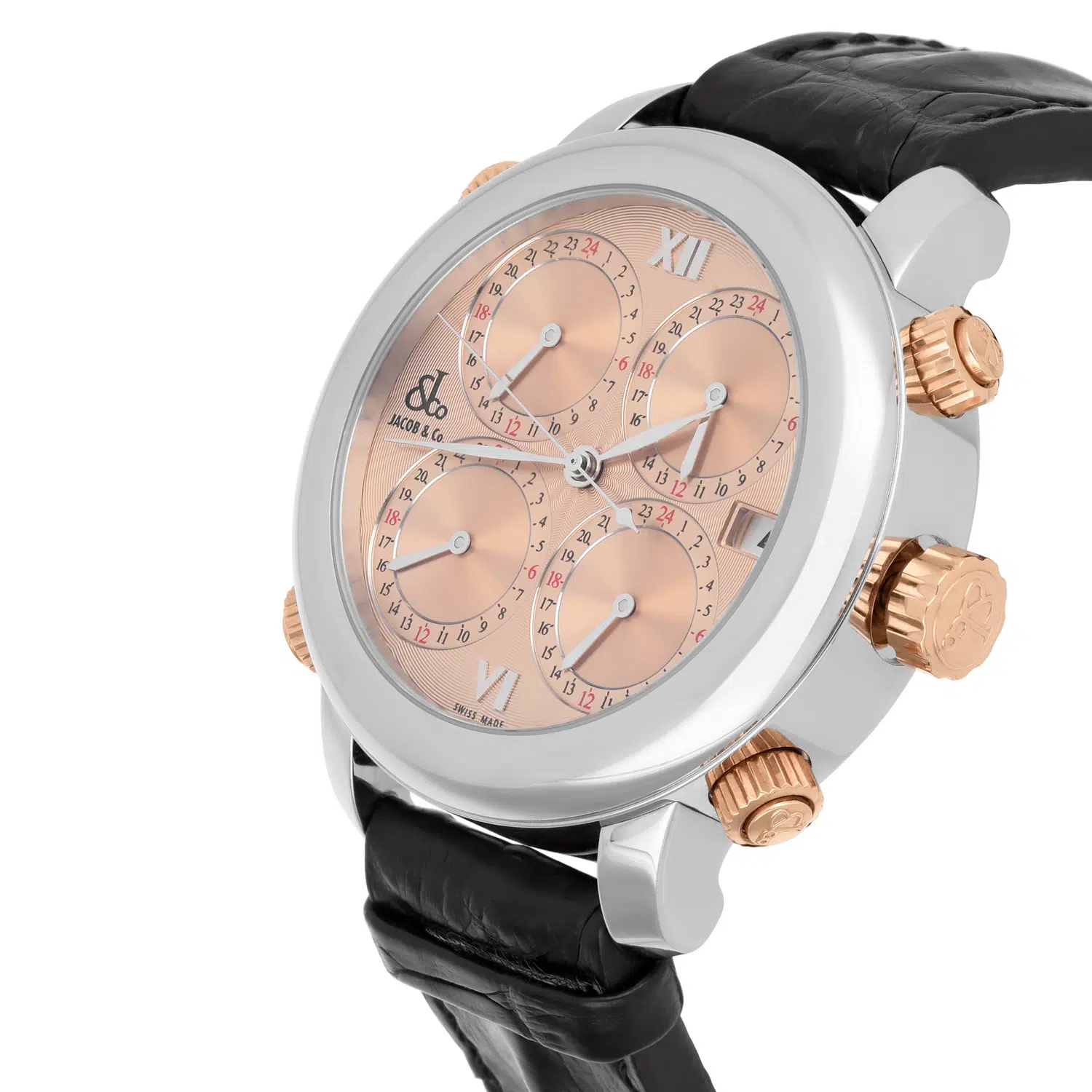 Jacob & Co H-24 SSC Company Five Time Zone Automatic Stainless Steel Watch – image 3