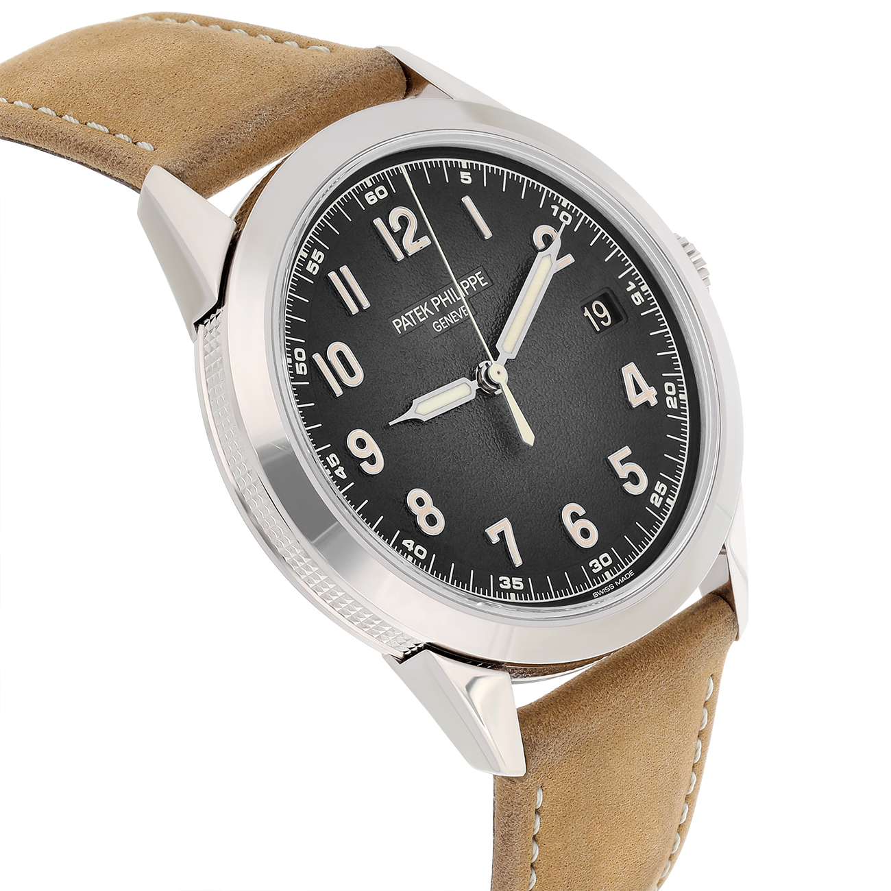 Patek Philippe Calatrava 5226G-001 Textured charcoal gray Dial White gold Watch