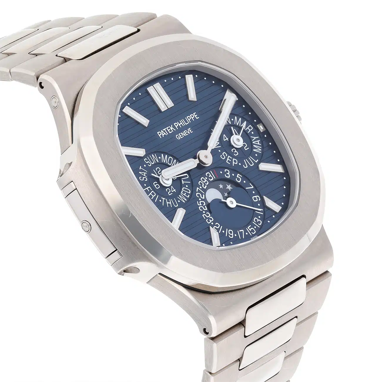 Patek Philippe Nautilus 5740/1G-001 Blue Sunburst Dial White Gold – image 5