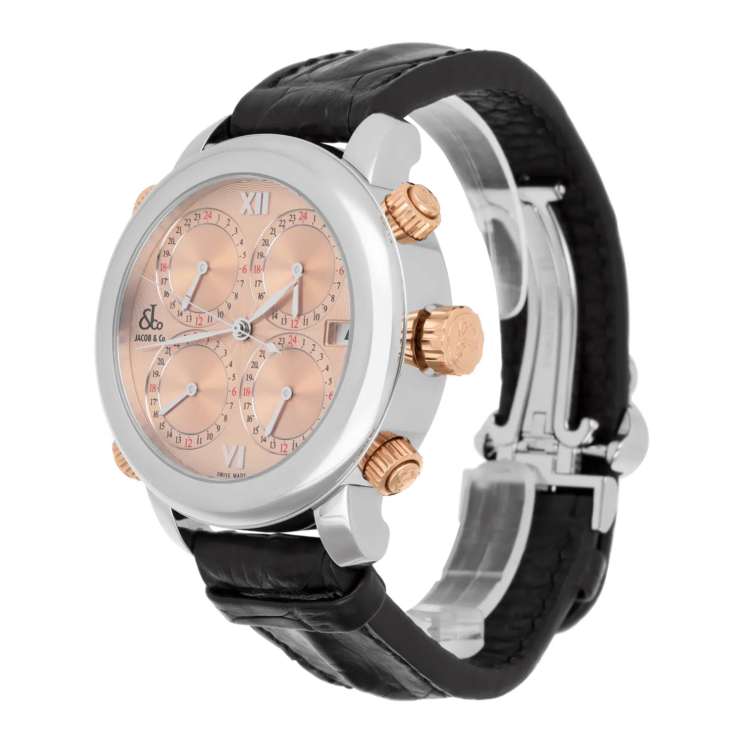Jacob & Co H-24 SSC Company Five Time Zone Automatic Stainless Steel Watch – image 4
