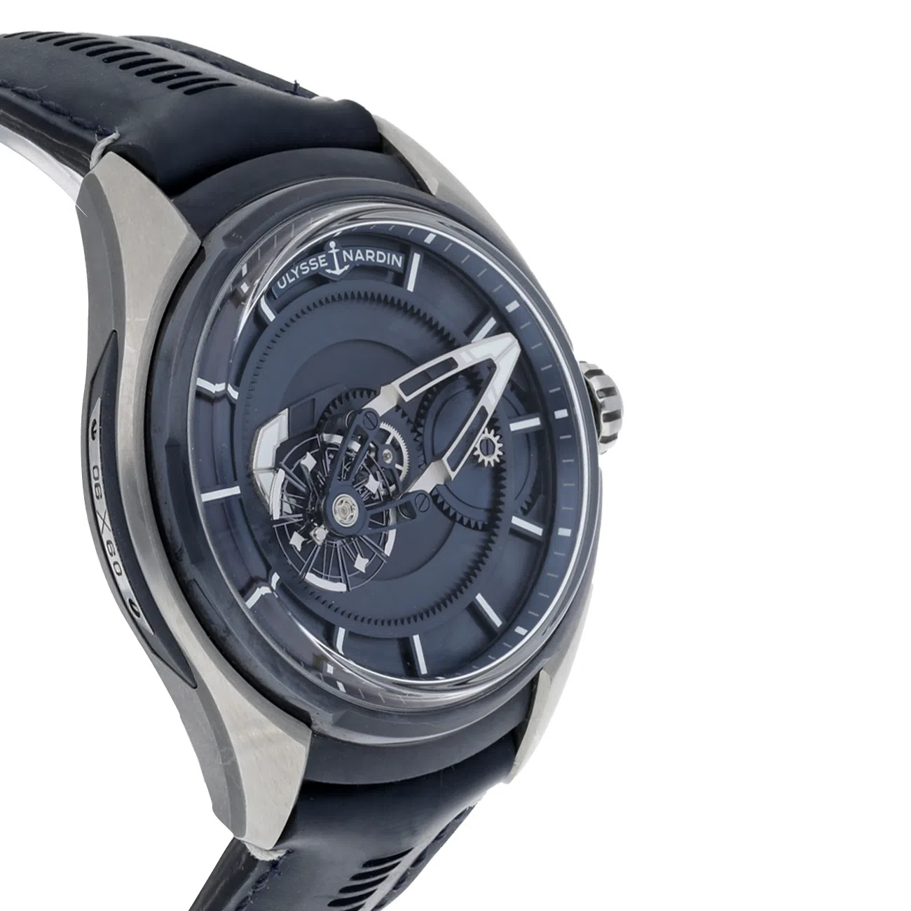 Ulysse Nardin 2303-270/03 Freak X Ti Blue Dial Lather Strap Watch – image 2