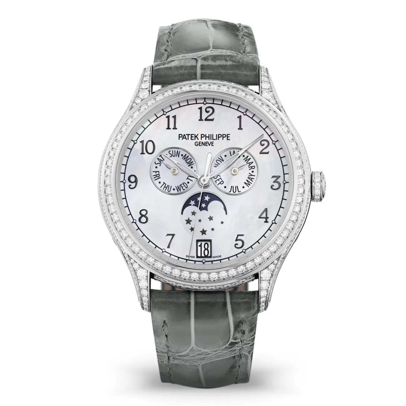 Patek Philippe Complications 4948G-010 White Balinese Mother-of-Pearl Dial White Gold - Self-winding