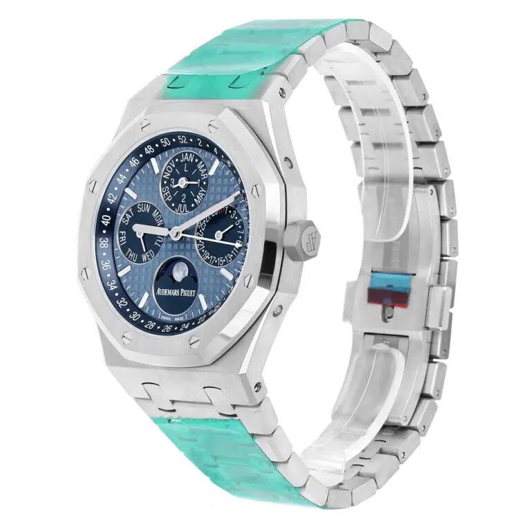 Audemars Piguet Royal Oak  Perpetual Calendar 26574ST.OO.1220ST.03 Ice Blue Dial Stainless Steel Watch – image 5