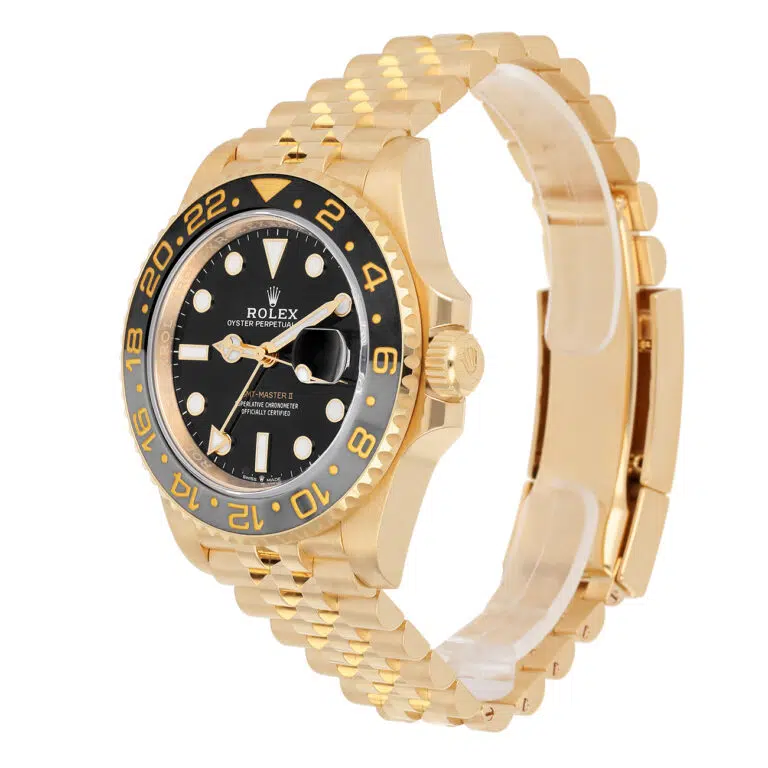 Rolex GMT-Master 40mm Jubilee 126718GRNR-0001 Yellow Gold Watch Black Dial 2025 – image 6